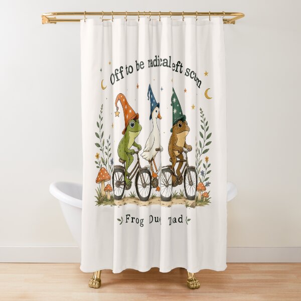 Item preview, Off To Be Radical Left Scum, Frog Duck Toad, Political Humor, Anti Fascism  designed and sold by Sprinkle12345.