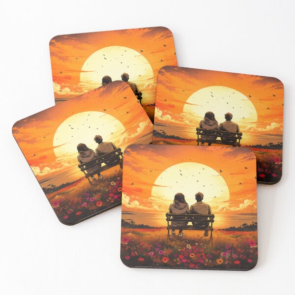 Item preview, Together at Sunset: A Love Beyond Time designed and sold by Fei Long Design Hub.