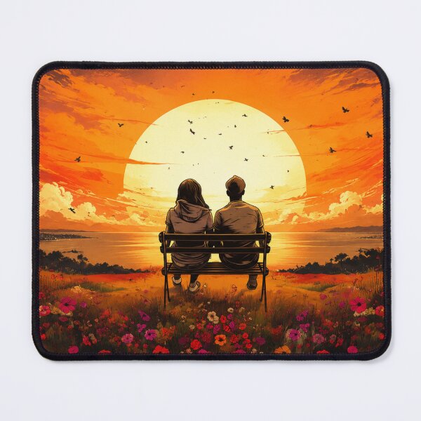 Item preview, Together at Sunset: A Love Beyond Time designed and sold by Fei Long Design Hub.