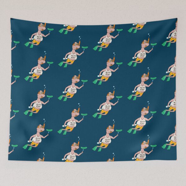Item preview, Funny Scuba Diver with a Pickle and a Drink designed and sold by AnnaDesertArt.