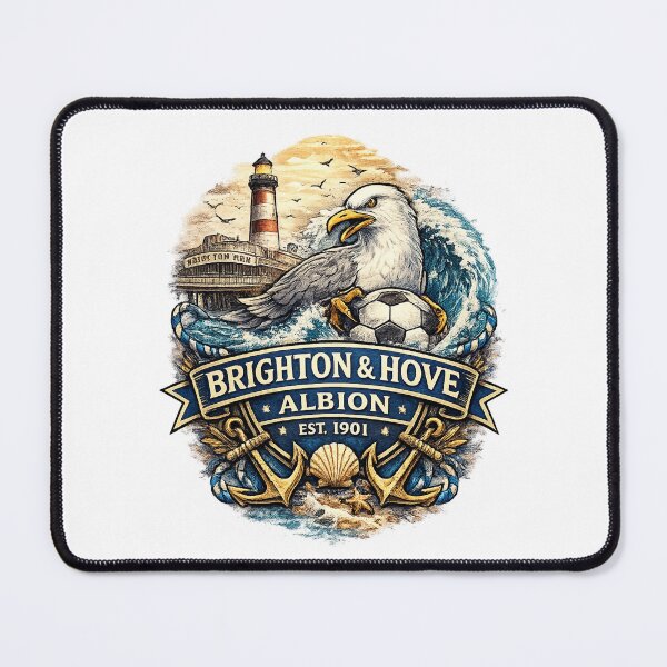 Item preview, Brighton & Hove Albion Football Fan Graphic | Seagull Coastal Supporter Shirt designed and sold by GarnerSupplyCo.