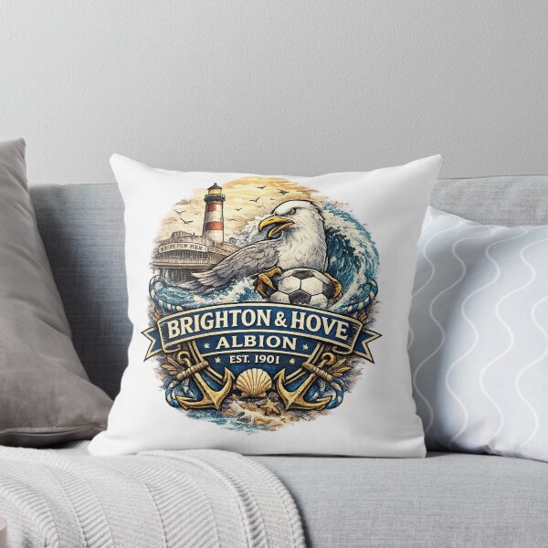 Item preview, Brighton & Hove Albion Football Fan Graphic | Seagull Coastal Supporter Shirt designed and sold by GarnerSupplyCo.