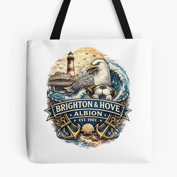 Item preview, Brighton & Hove Albion Football Fan Graphic | Seagull Coastal Supporter Shirt designed and sold by GarnerSupplyCo.