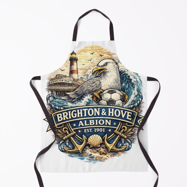 Item preview, Brighton & Hove Albion Football Fan Graphic | Seagull Coastal Supporter Shirt designed and sold by GarnerSupplyCo.