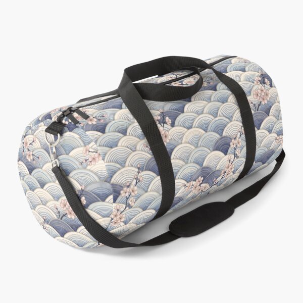 Item preview, Decorative Japanese wave pattern with floral accents designed and sold by hobikeyfimartdijital.