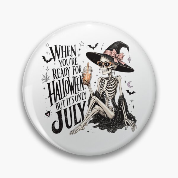 Item preview, Skeleton Witch Drinking Boba Tea Coquette Halloween Cute Spooky July Vibes designed and sold by DaphoLatara.