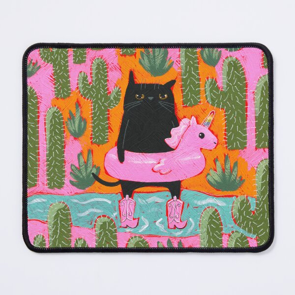 Artikelvorschau, Rosa Pony-Pegasuskatze in der Wüste entworfen und verkauft von KilkennyCat Art.