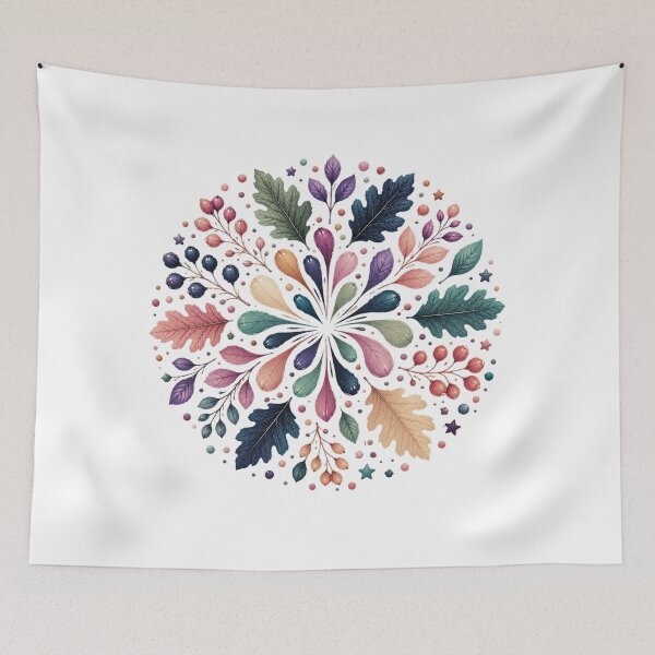Item preview, Pastel Botanical Mandala designed and sold by PetalGarden.
