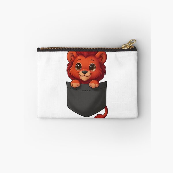 Item preview, Cute Red Pocket Lion Cub designed and sold by ExploreAura Studio.