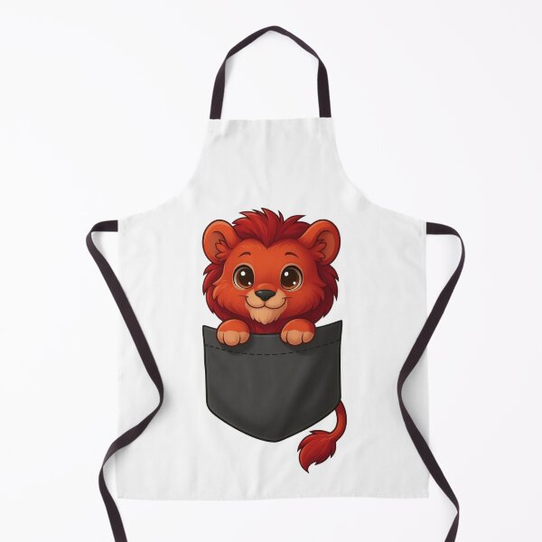 Item preview, Cute Red Pocket Lion Cub designed and sold by ExploreAura Studio.