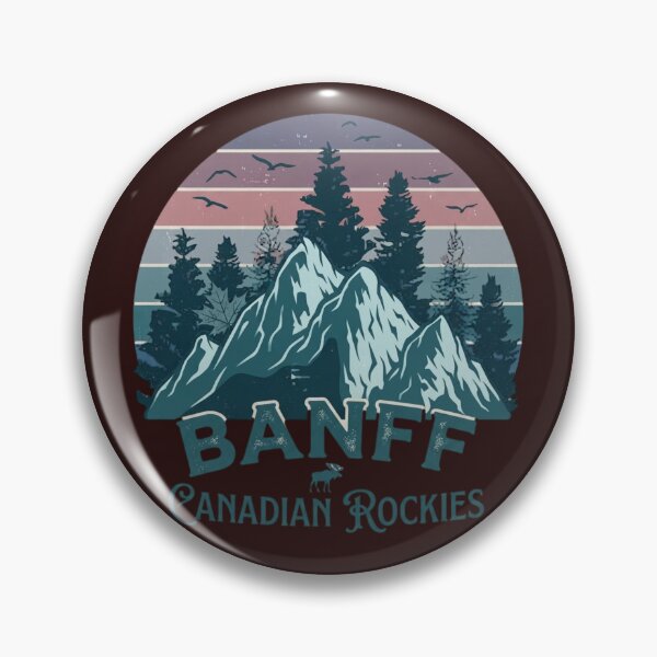 Item preview, Banff Canadian Rockies Vintage Retro Mountain designed and sold by 63Hotpeppers.
