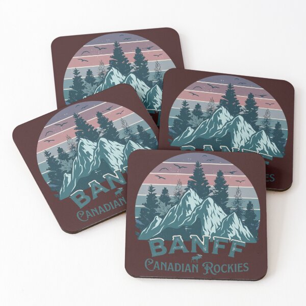 Item preview, Banff Canadian Rockies Vintage Retro Mountain designed and sold by 63Hotpeppers.