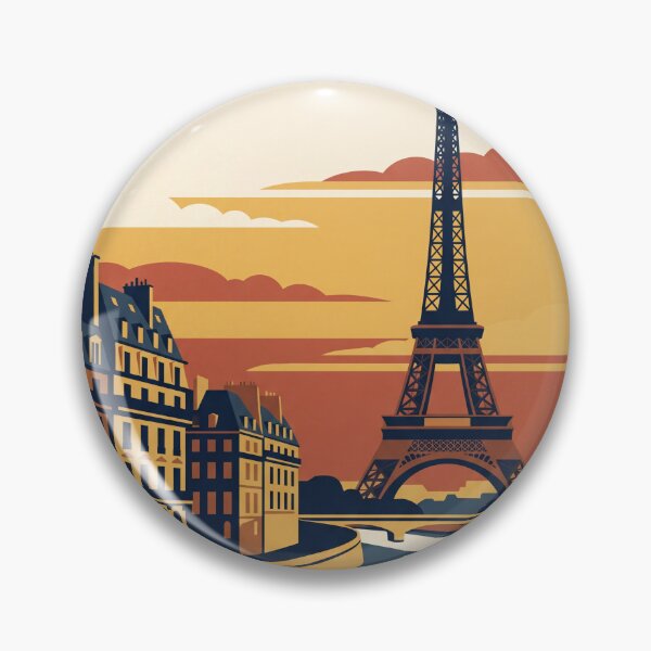 Item preview, Paris France Vintage Travel Poster designed and sold by Bomax121.