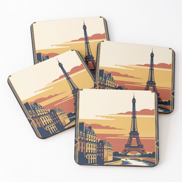 Item preview, Paris France Vintage Travel Poster designed and sold by Bomax121.