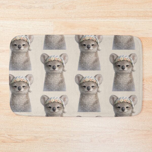 Item preview, Baby Koala Floral Sleep Portrait designed and sold by BagFactoryUK.