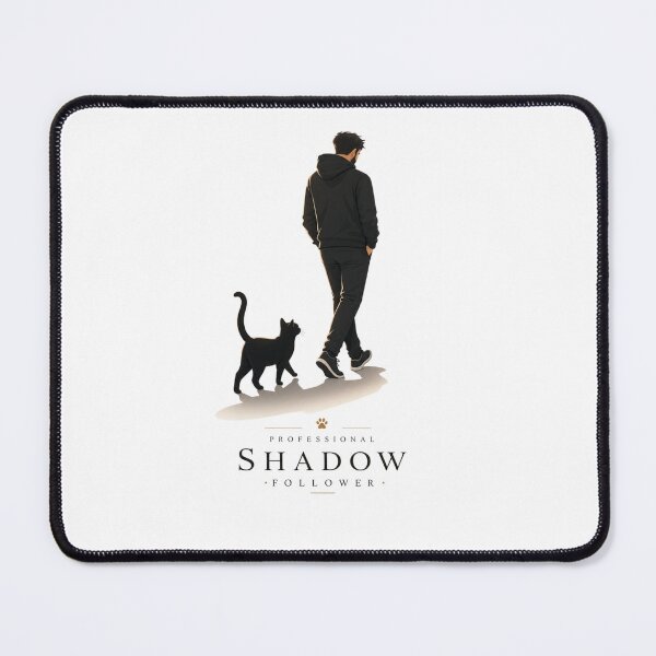 Item preview, Professional Shadow Follower Black Cat Dad Kawaii T-Shirt designed and sold by Ashley critters.