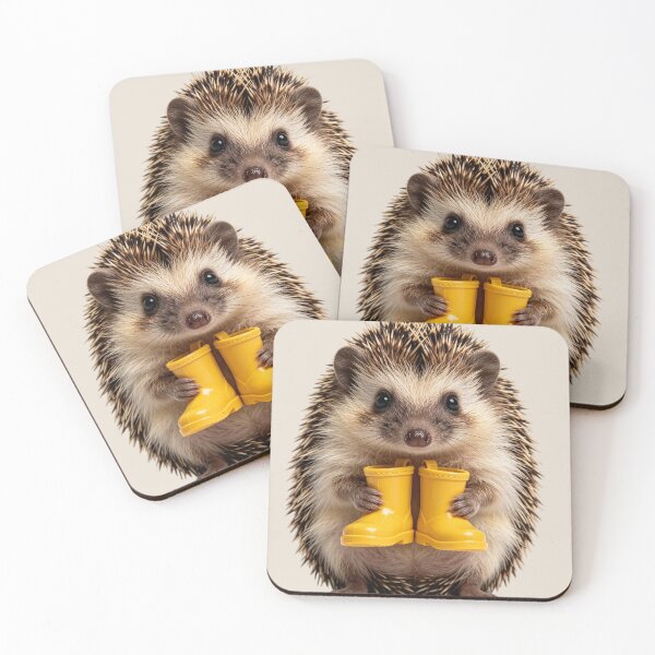 Item preview, Cute Baby Hedgehog Rain Boots designed and sold by BagFactoryUK.