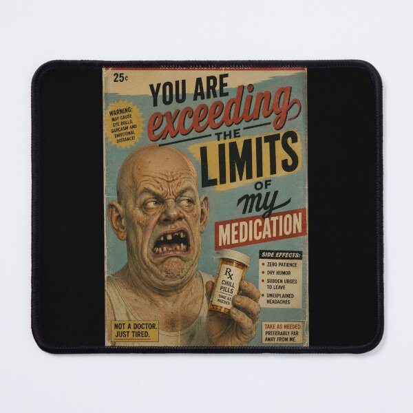 Item preview, You Are Exceeding The Limits Of My Medication: Funny Sarcastic T shirts For Everyone designed and sold by OlaZ12.