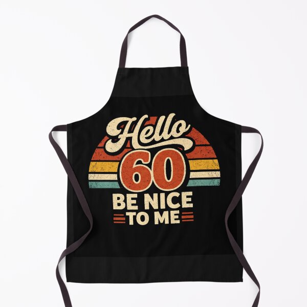 Item preview, Hello 60 Be Nice to Me | Funny 60th Birthday Typography T-Shirt designed and sold by rushaib.
