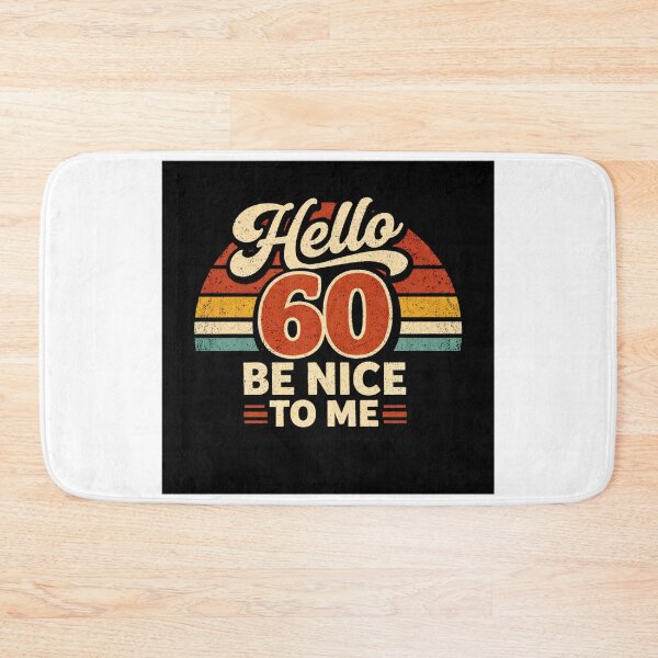 Item preview, Hola 60, sé amable conmigo | Camiseta divertida con tipografía para cumpleaños número 60 designed and sold by rushaib.