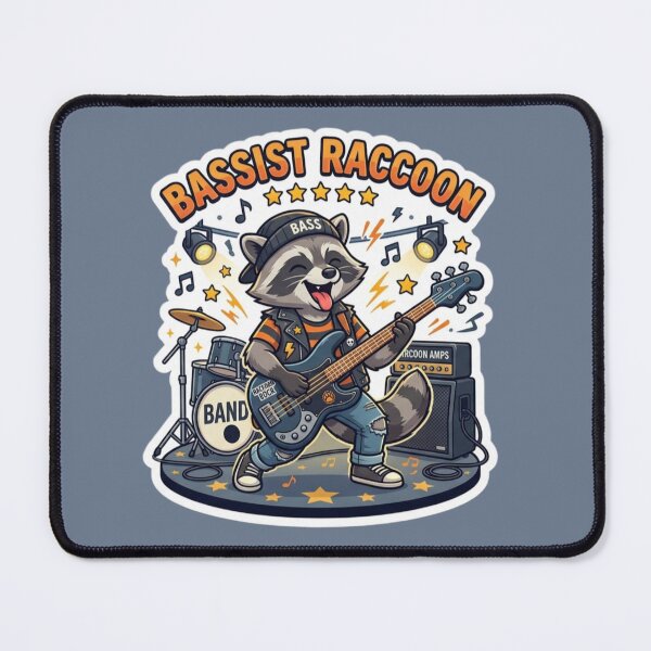 Item preview, Bass Groove Raccoon designed and sold by Safe Haven Pets.