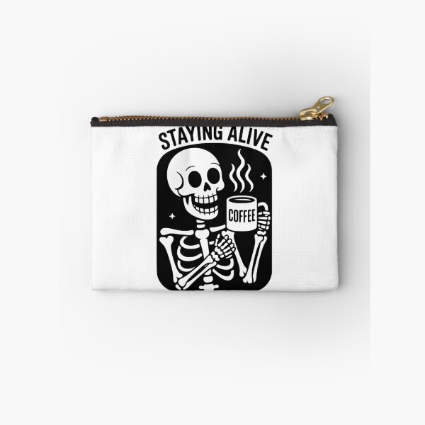 Item preview, Coffee Humor Skeleton designed and sold by Traveldrawings.