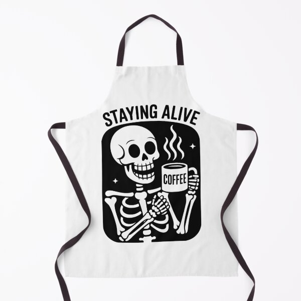 Item preview, Coffee Humor Skeleton designed and sold by Traveldrawings.