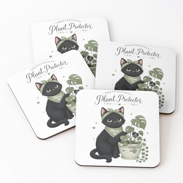 Item preview, Professional Plant Protector Black Cat Mom Kawaii T-Shirt designed and sold by Ashley critters.