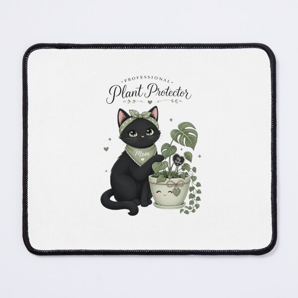Item preview, Professional Plant Protector Black Cat Mom Kawaii T-Shirt designed and sold by Ashley critters.
