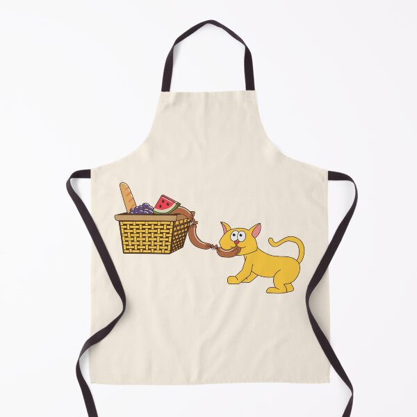 Item preview, Funny Cat Stealing Picnic Sausages designed and sold by AnnaDesertArt.