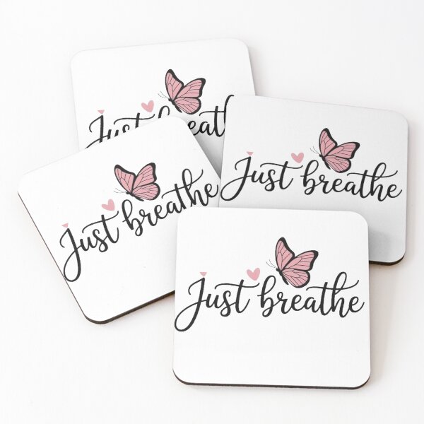 Item preview, Just Breathe Butterfly Quote designed and sold by Reshmakhan.