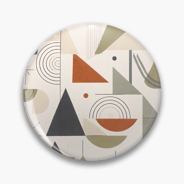 Item preview, Mid-Century Modern Geometric Abstract Pattern Poster designed and sold by SoftSpaceDesign.