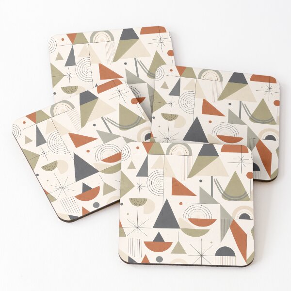Item preview, Mid-Century Modern Geometric Abstract Pattern Poster designed and sold by SoftSpaceDesign.