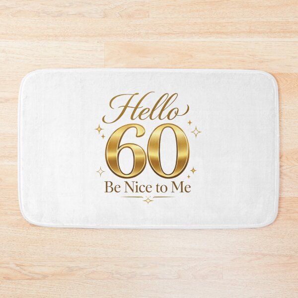 Item preview, Hola 60, sé amable conmigo | Camiseta divertida con tipografía para cumpleaños número 60 designed and sold by rushaib.
