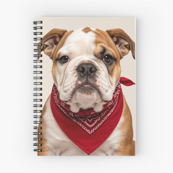 Item preview, Cute Bulldog Red Bandana Portrait designed and sold by BagFactoryUK.