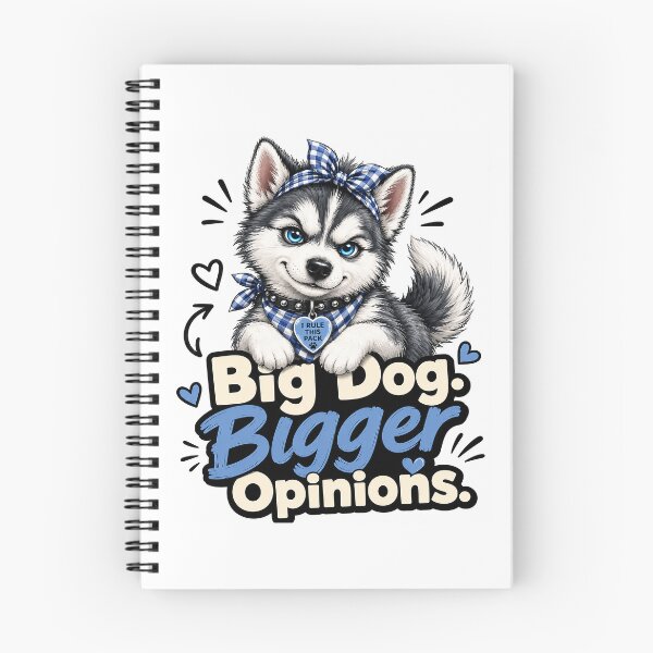 Item preview, Big Dog Bigger Opinions Funny Husky Attitude designed and sold by alw951.