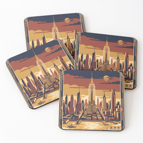 Item preview, New York USA Vintage Travel Poster designed and sold by Bomax121.