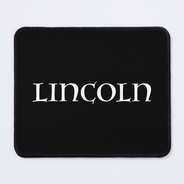 Item preview, Lincoln old medieval style text (White) designed and sold by STUDIO-72.