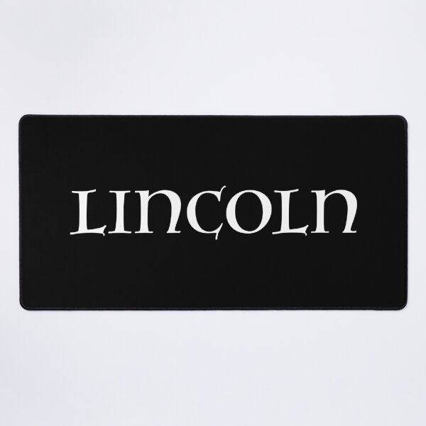Item preview, Lincoln old medieval style text (White) designed and sold by STUDIO-72.