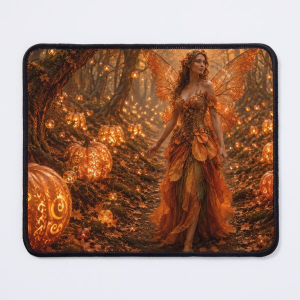 Item preview, Glowing Pumpkin Forest Fairy designed and sold by jgvisualarts.