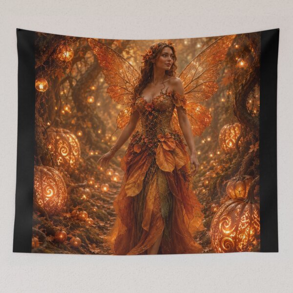 Item preview, Glowing Pumpkin Forest Fairy  designed and sold by jgvisualarts.