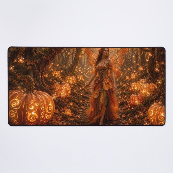 Item preview, Glowing Pumpkin Forest Fairy designed and sold by jgvisualarts.