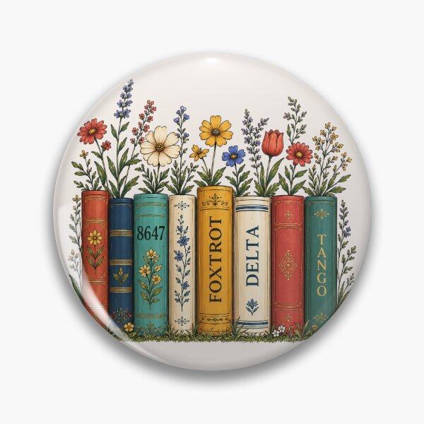 Item preview, Subtle Anti-Trump,Anti-MAGA, Democrat Feminist, Flowers and Books, Protest,8647, Book,fDT, Resist designed and sold by Sprinkle12345.