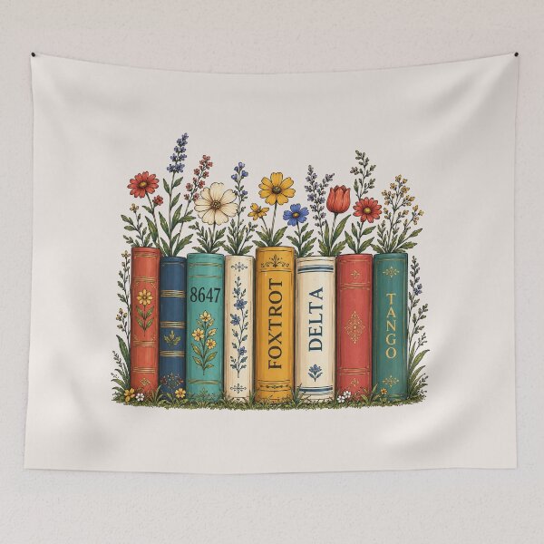 Item preview, Subtle Anti-Trump,Anti-MAGA, Democrat Feminist, Flowers and Books, Protest,8647, Book,fDT, Resist designed and sold by Sprinkle12345.