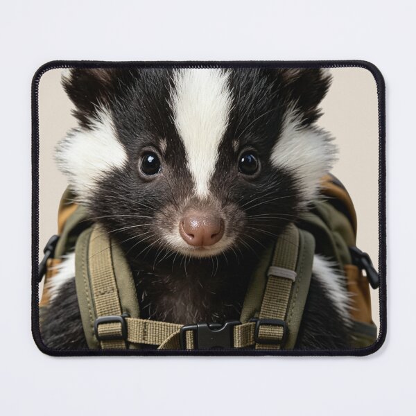 Item preview, Cute Baby Skunk Adventure Portrait designed and sold by BagFactoryUK.