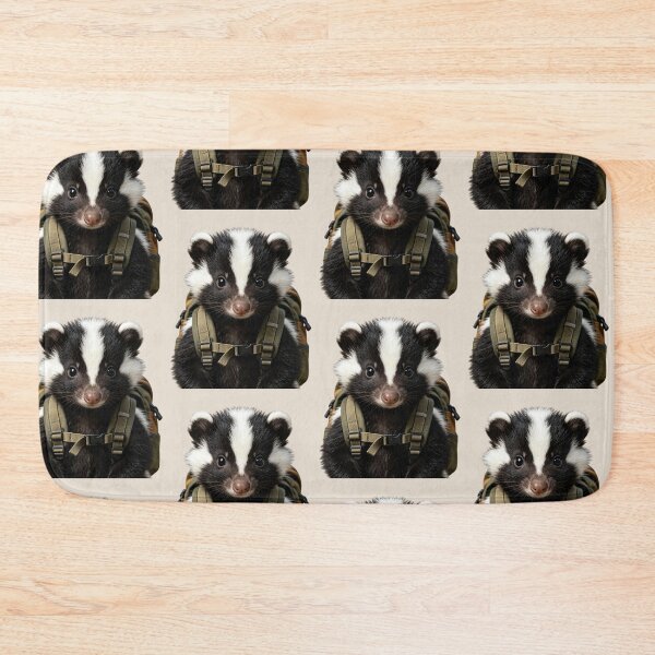 Item preview, Cute Baby Skunk Adventure Portrait designed and sold by BagFactoryUK.