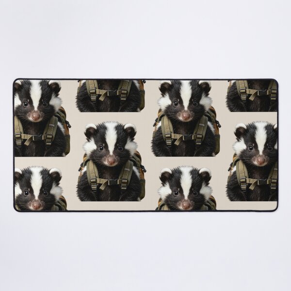 Item preview, Cute Baby Skunk Adventure Portrait designed and sold by BagFactoryUK.
