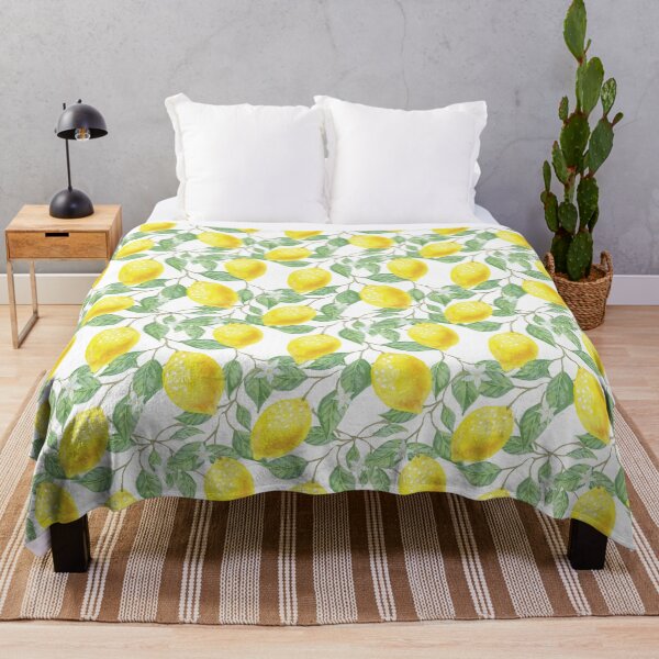 Item preview, Watercolor Lemon Blossom Pattern designed and sold by snoograpes.