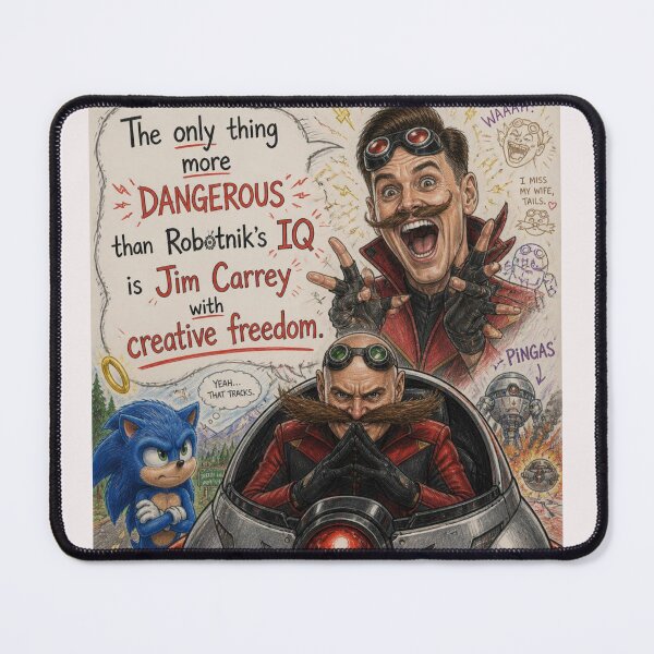 Item preview, The only thing more dangerous than Robotnik's IQ is Jim Carrey with creative freedom designed and sold by CinemaChronik.