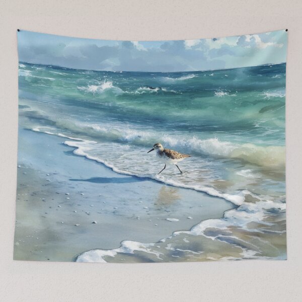 Item preview, A Sandpiper running along a shoreline, Birds in Motion designed and sold by CDC40.